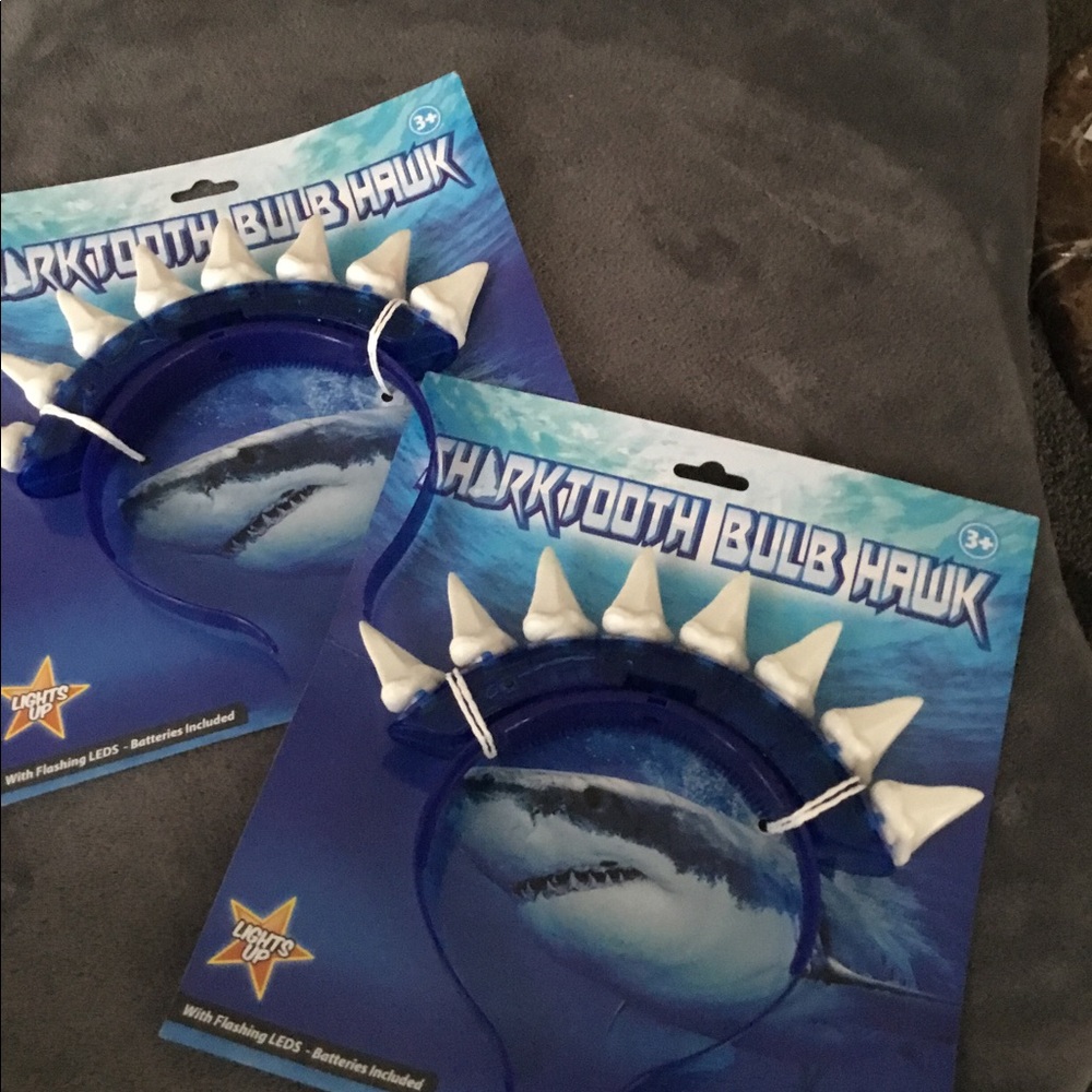 Two SharkTooth Bulb Hawk Head Bands